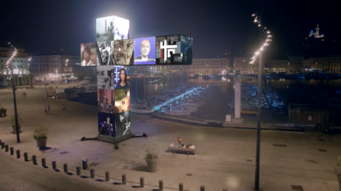 Production of the presentation video for Indochine's stadium tour of France, filmed with a drone.