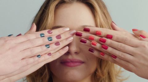 Production of Manucurist shoot for the Christmas box set with Eva Danino.