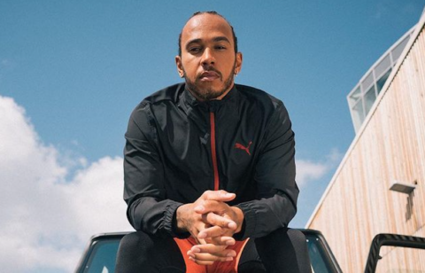 Production of the photo shoot for the collaboration between Puma and Lewis Hamilton in Monaco.