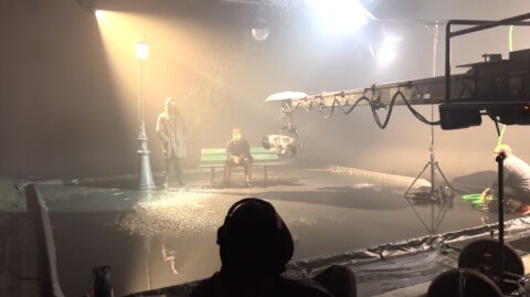 Behind the scenes in the studio with lighting rig – Disiz ft. Damso shoot