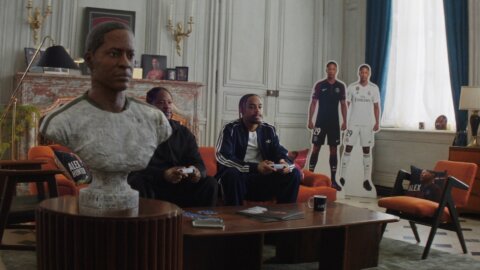 Grand salon of Napoleon’s former hunting lodge in the Yvelines forest – EA SPORTS FC 27, Barcola x Hunter