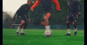 Footballer with the ball on a pitch – Puma x Neymar shoot, production services
